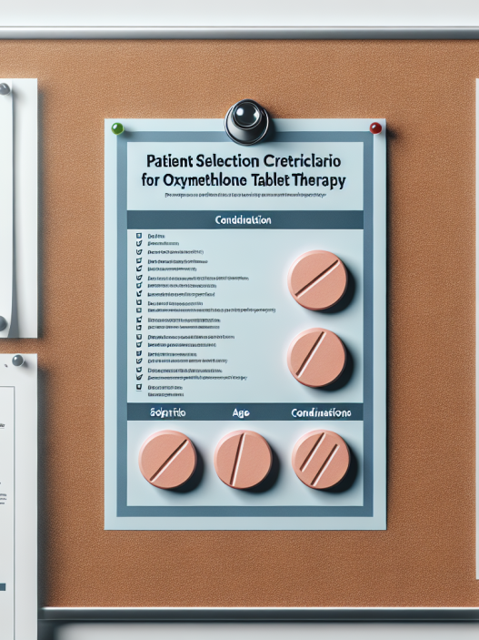 Patient selection criteria for oxymetholone compresse therapy