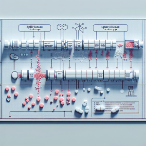 Split dosing strategy for trestolone acetato